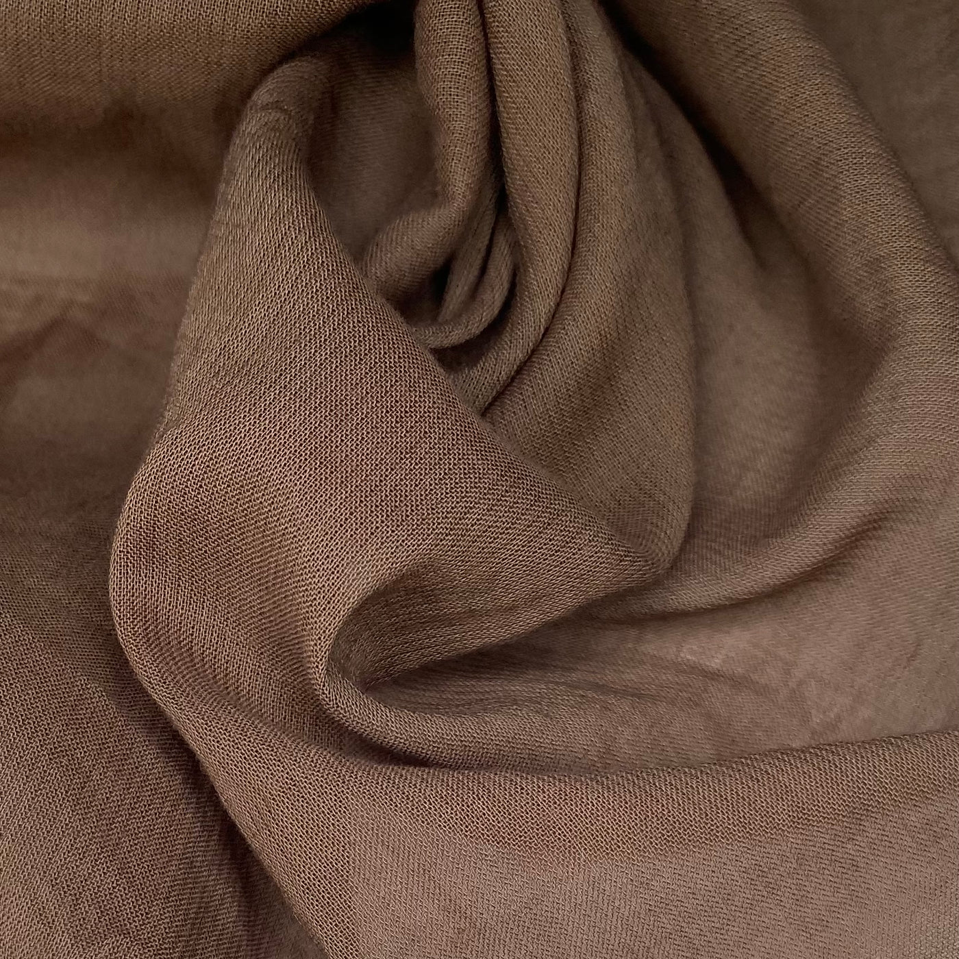 Cotton/Silk Voile - Brown