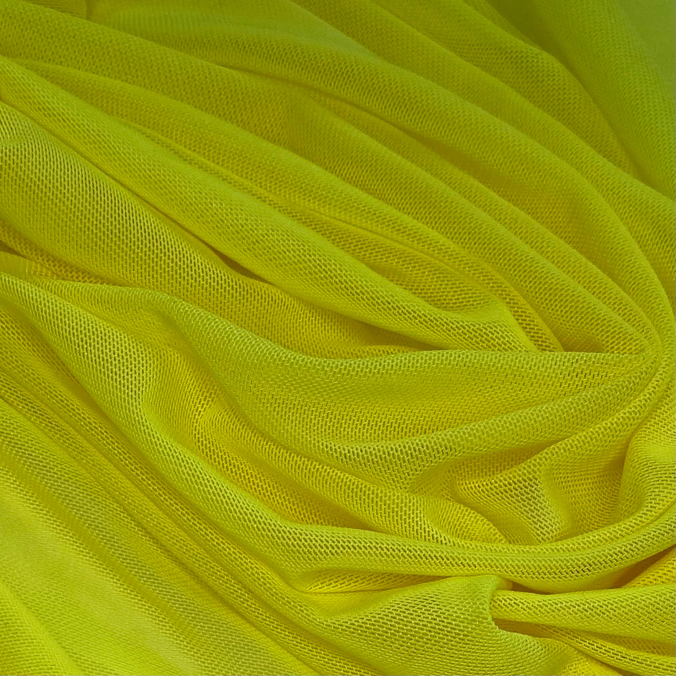 Stretch Nylon Mesh - Bright Yellow