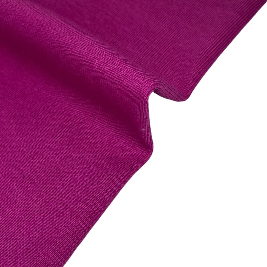 Cotton Tubular Rib Knit - Fucshia