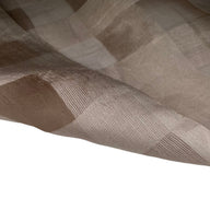 Plaid Silk Organza - Brown