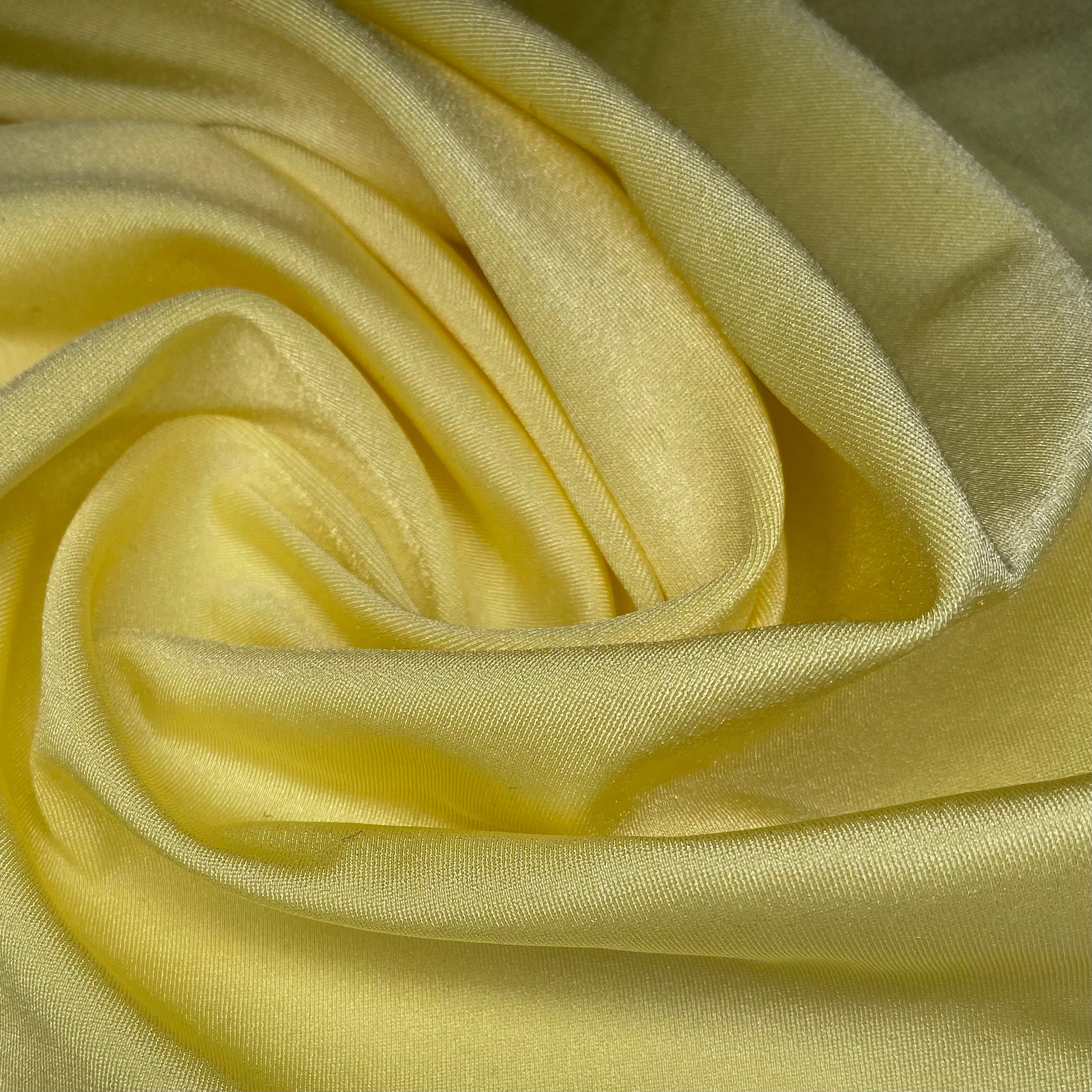 Shimmer Nylon Spandex- 62” - Light Yellow