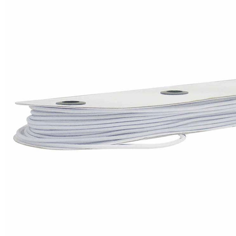 Elastic Cord - 2.25mm - By the Yard - White