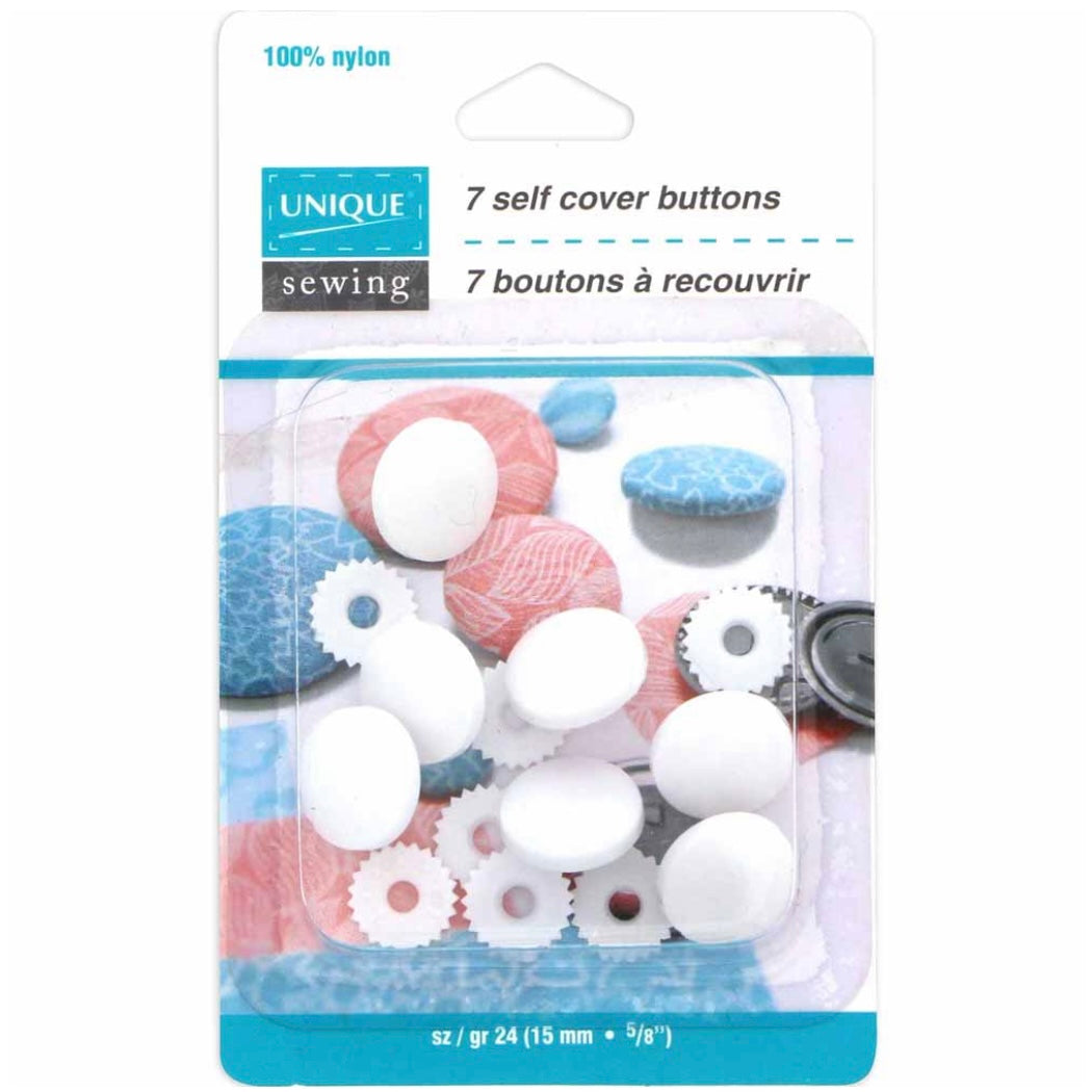 Buttons to Cover - Nylon - Size 18 - 11mm - 8 sets