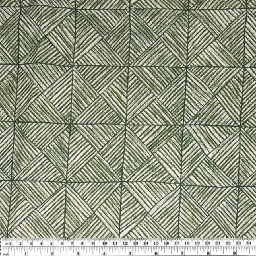 Printed Cotton Canvas - Green