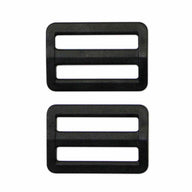Plastic Strap Adjuster - 32mm (1 1/4″) - Black - 2 pcs
