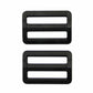 Plastic Strap Adjuster - 32mm (1 1/4″) - Black - 2 pcs