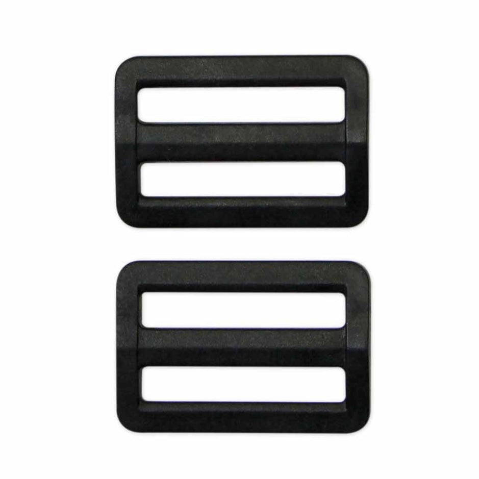 Plastic Strap Adjuster - 32mm (1 1/4″) - Black - 2 pcs