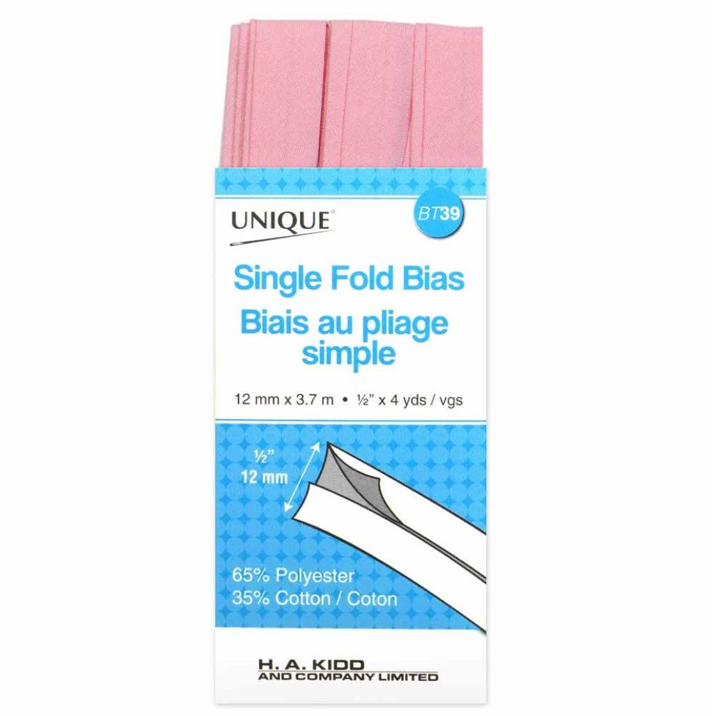 Single Fold Bias Tape - 12mm x 3.7m