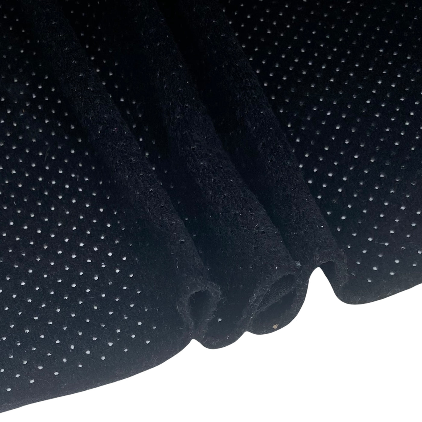 Perforated Faux Suede - Black
