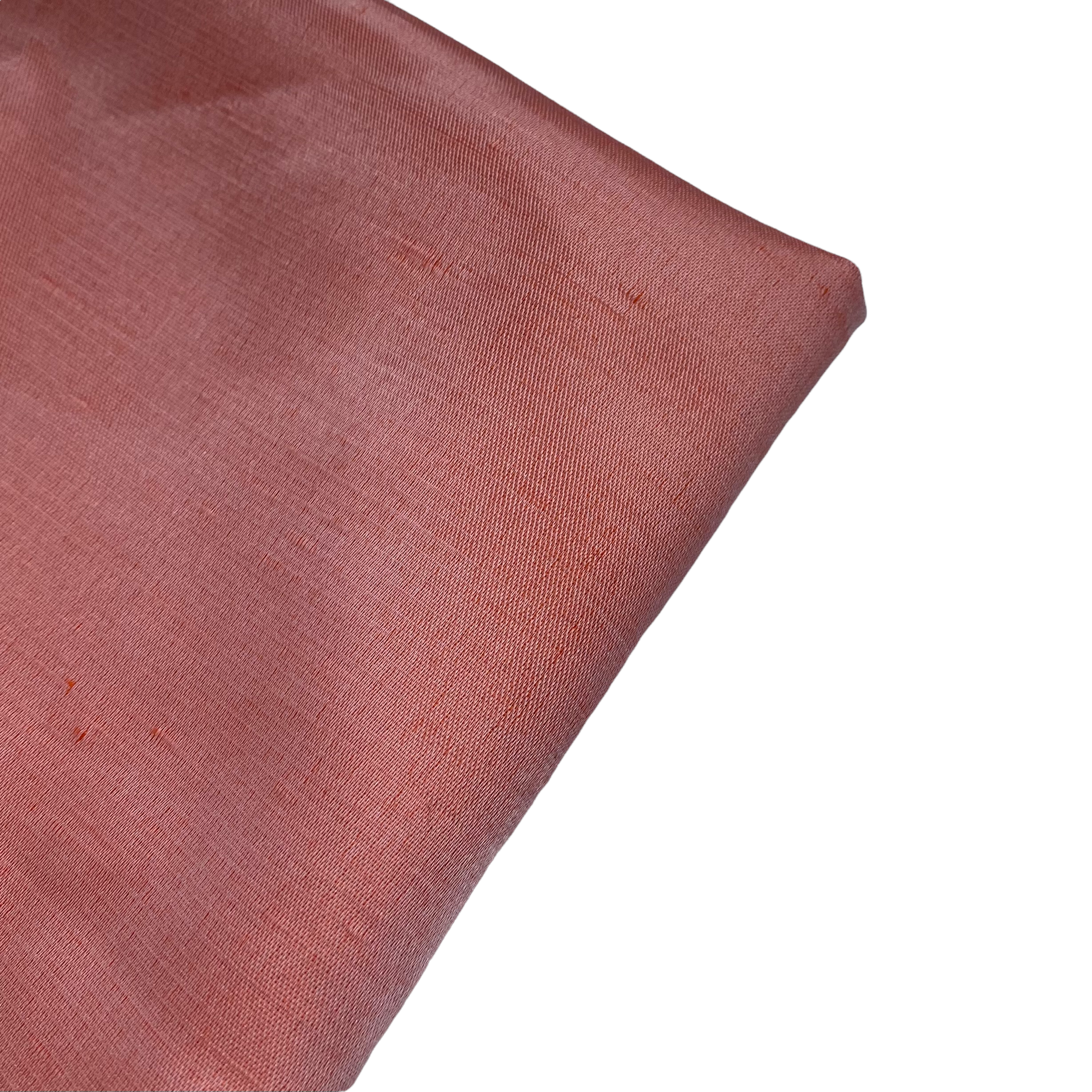 Polyester Shantung Satin - 48” - Orange/White