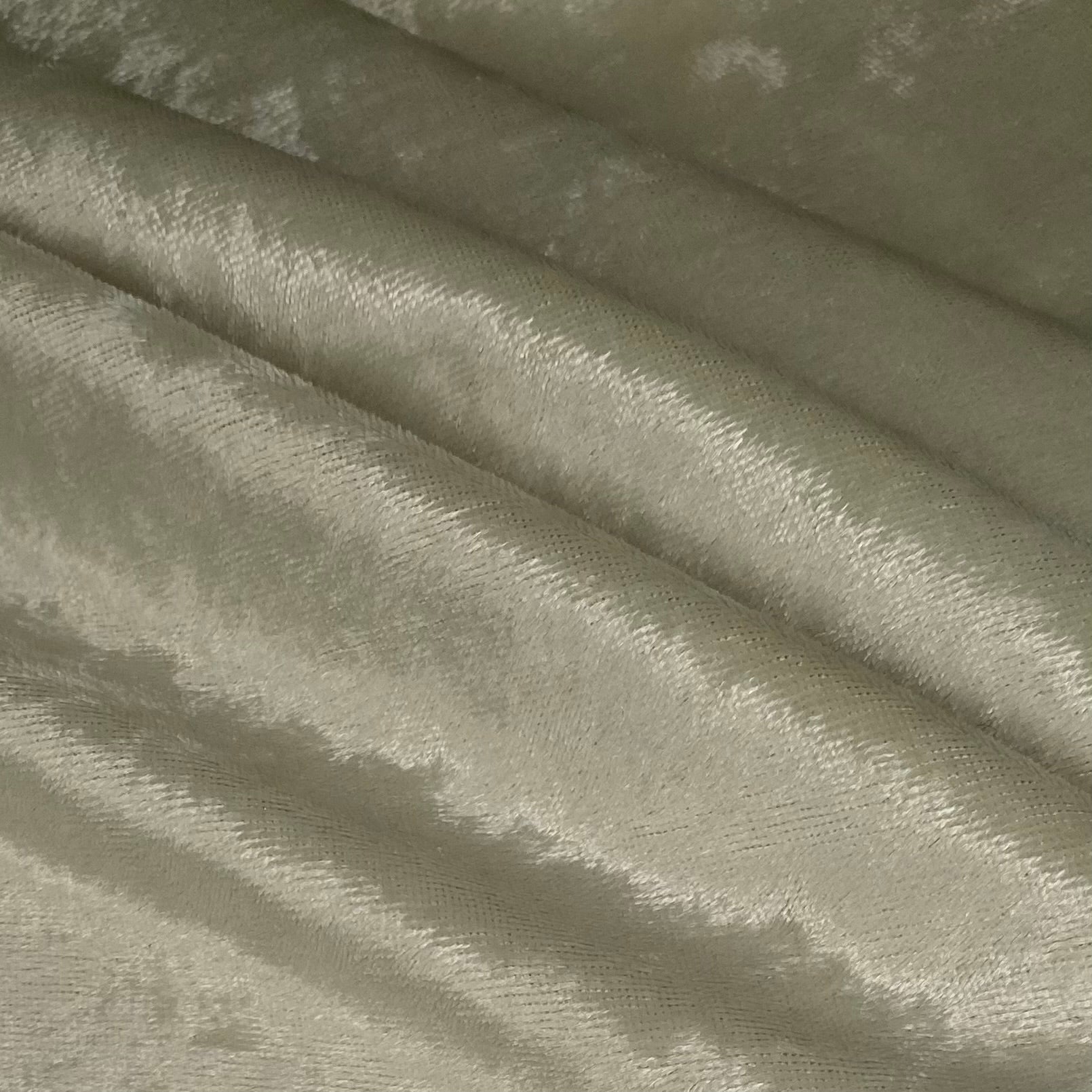 Crushed Stretch Velvet - Beige