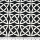 Printed Outdoor Upholstery - Celtic Knot - Black/White