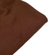 Cotton Tubular Rib Knit - Brown