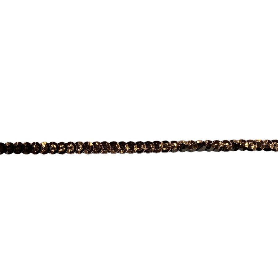 Flat Sequin Trim - Brown