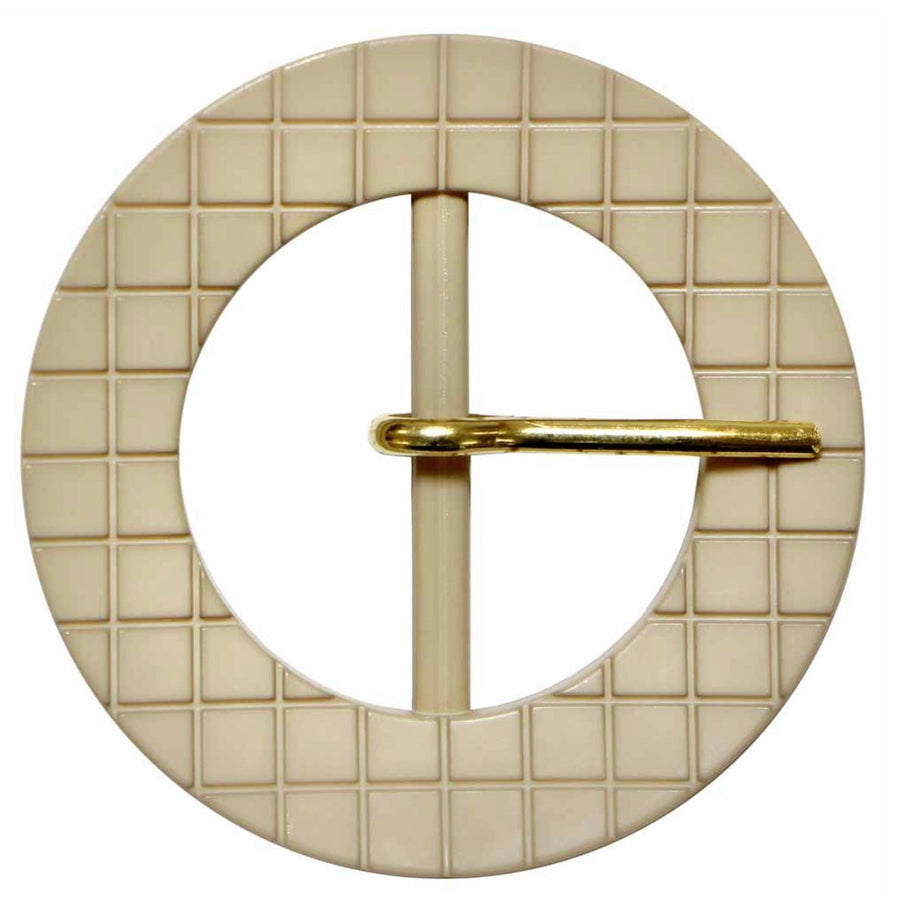 Circle Buckle - 40mm (1 5/8″) - Beige