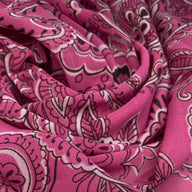 Paisley Polyester Chiffon - 60” - Pink