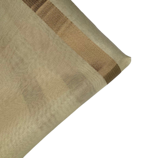 Striped Silk Organza - 56” - Gold