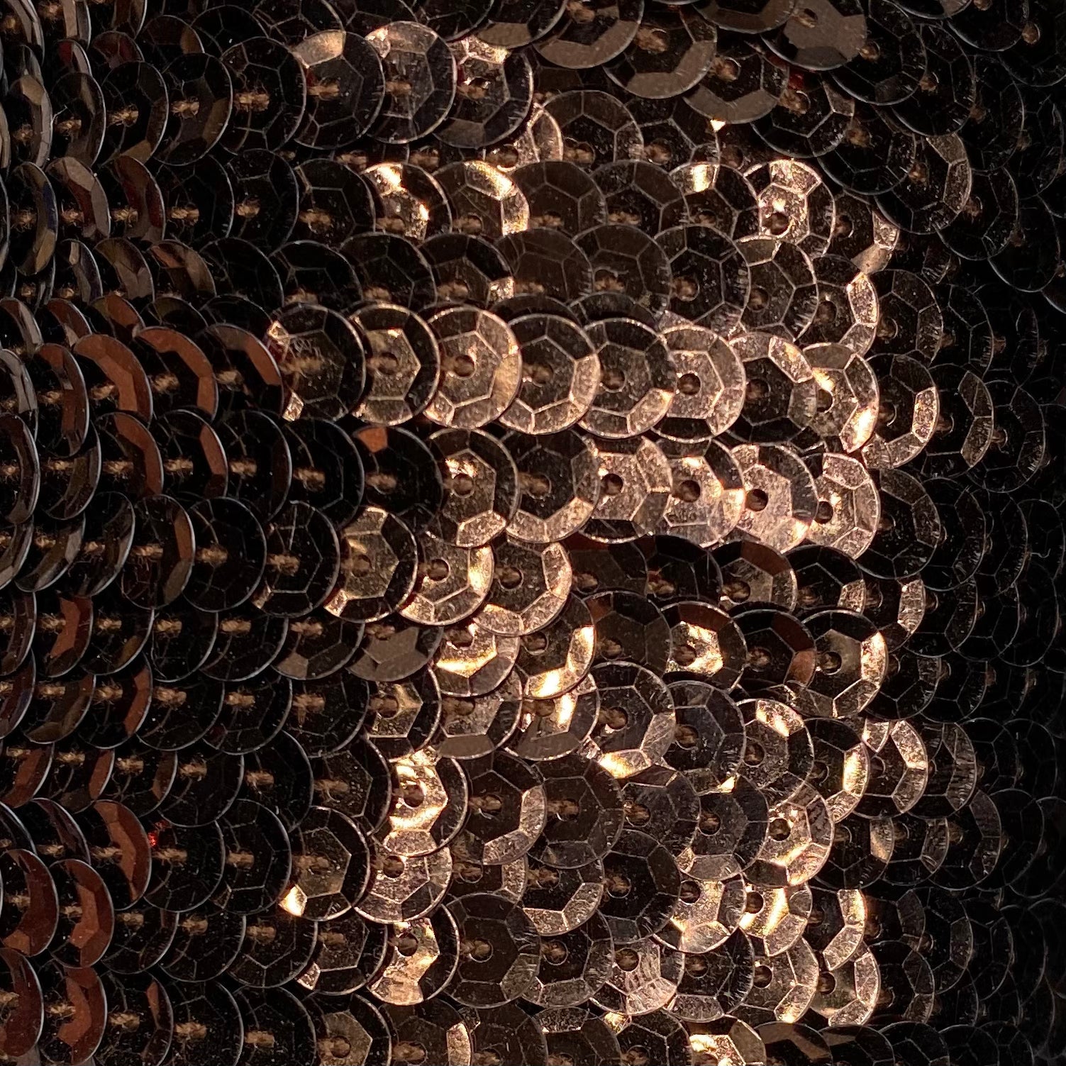Flat Sequin Trim - Dark Brown