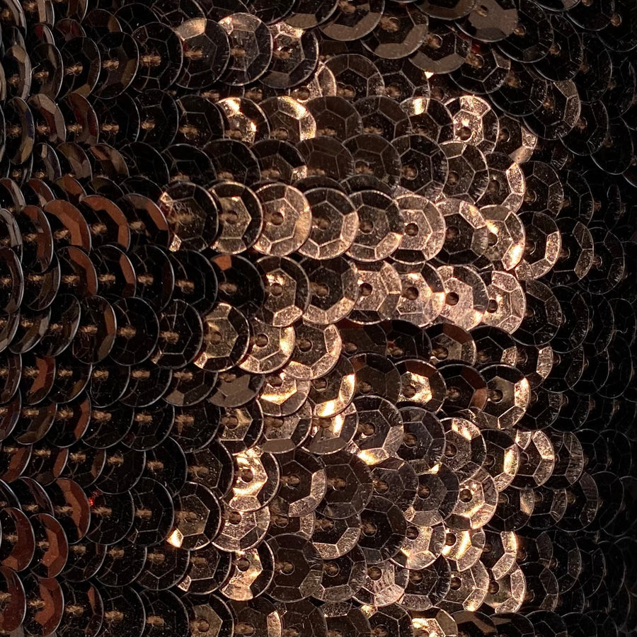 Flat Sequin Trim - Dark Brown