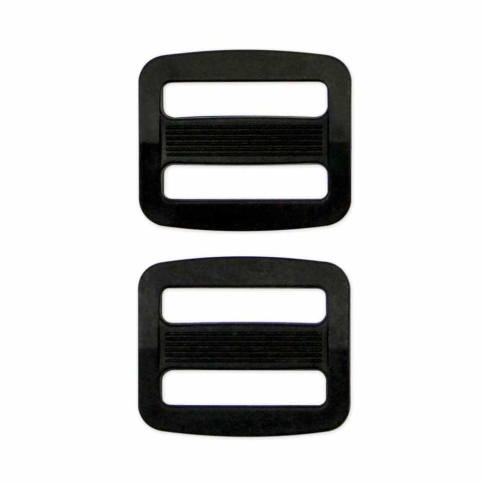 Plastic Strap Adjuster - 19mm (3/4″) - Black - 2 pcs