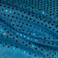 Faux Small Sequin Shiny Confetti Dot Knit - 46” - Aqua