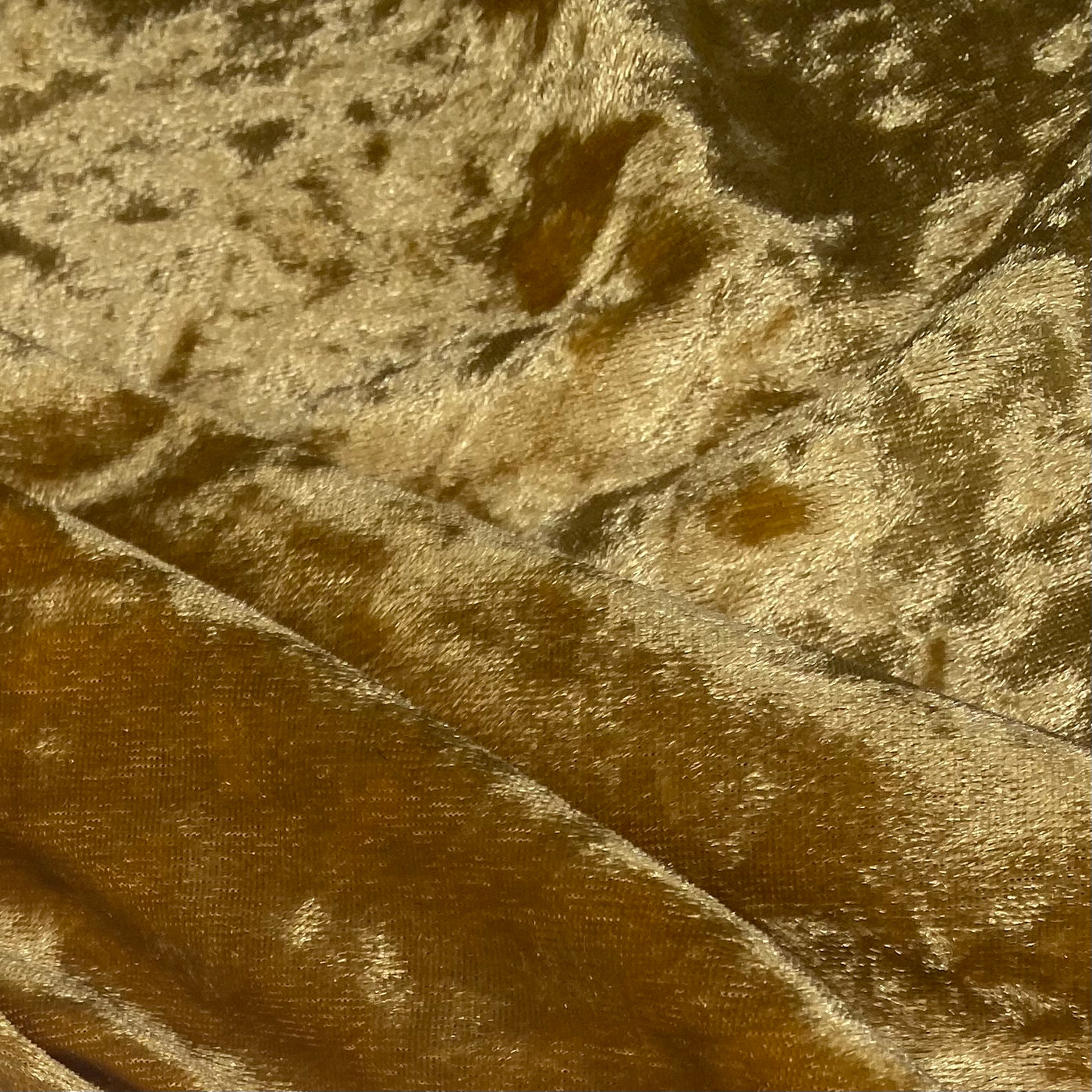 Crushed Stretch Velvet - Gold