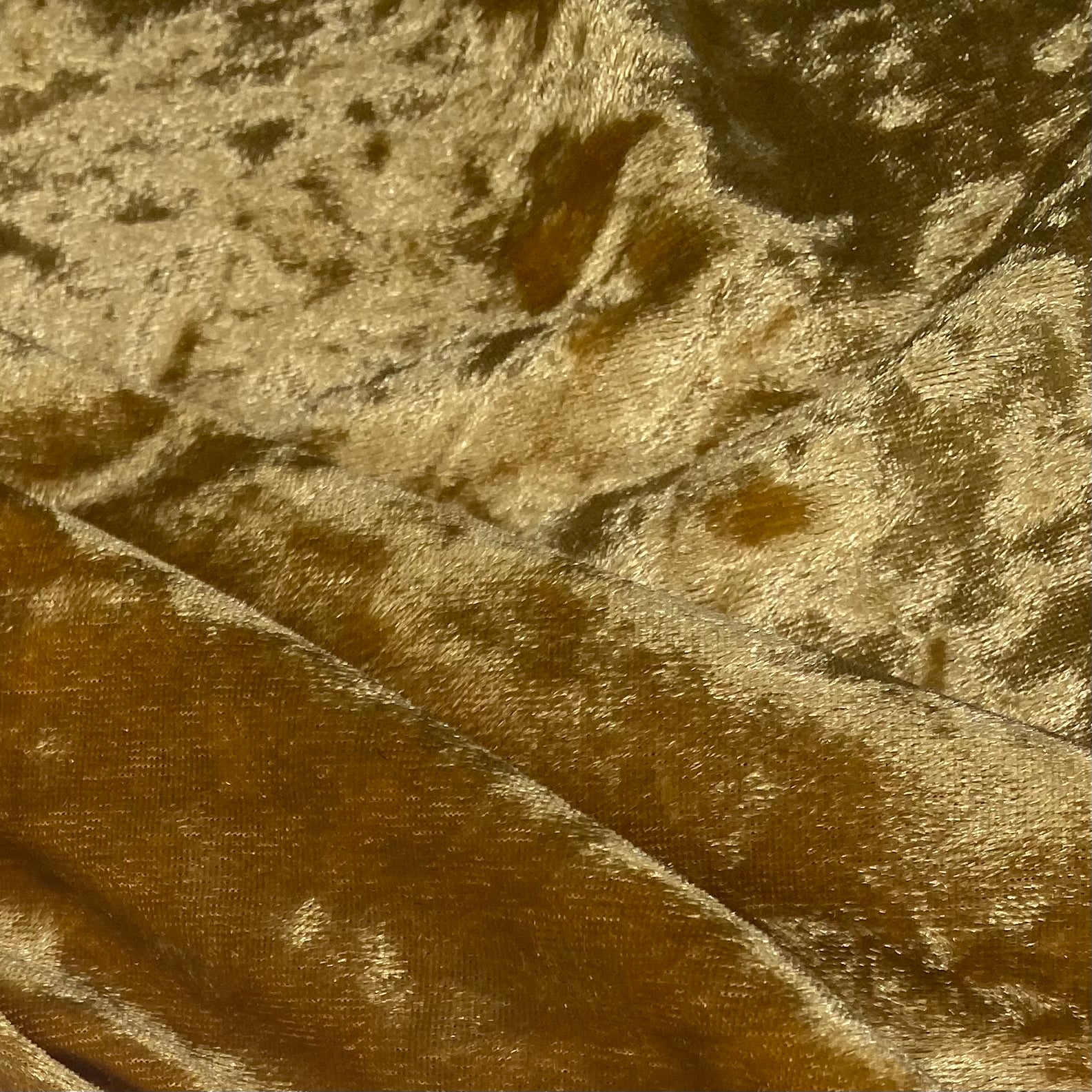 Crushed Stretch Velvet - Gold