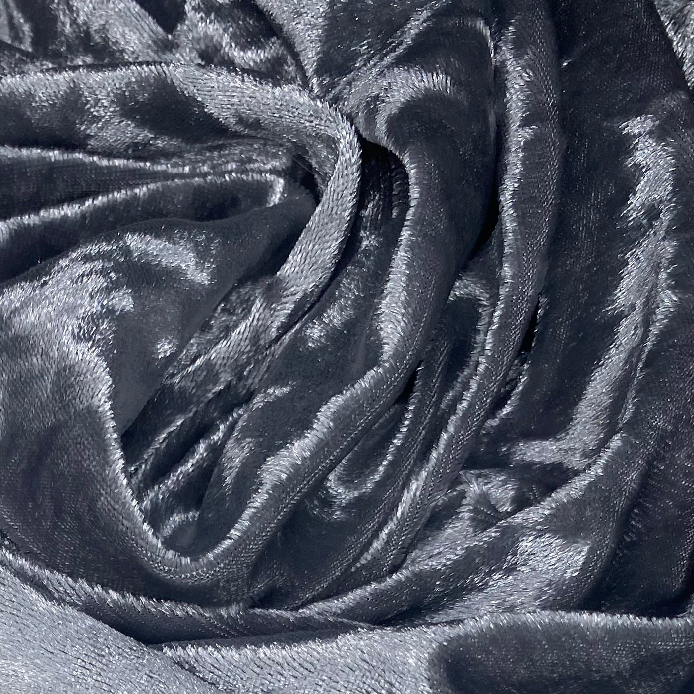 Crushed Stretch Velvet - Silver