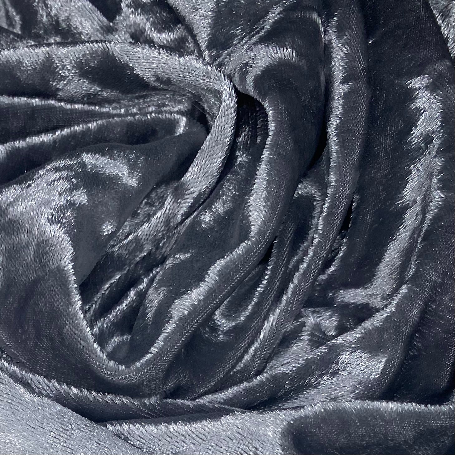 Crushed Stretch Velvet - Silver