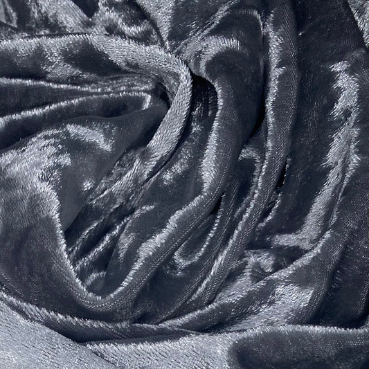 Crushed Stretch Velvet - Silver
