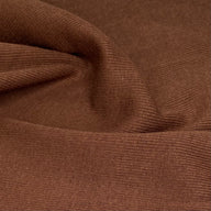 Cotton Tubular Rib Knit - Brown