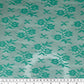 Scalloped Edged Floral Polyester Lace - 52” - Mint Green