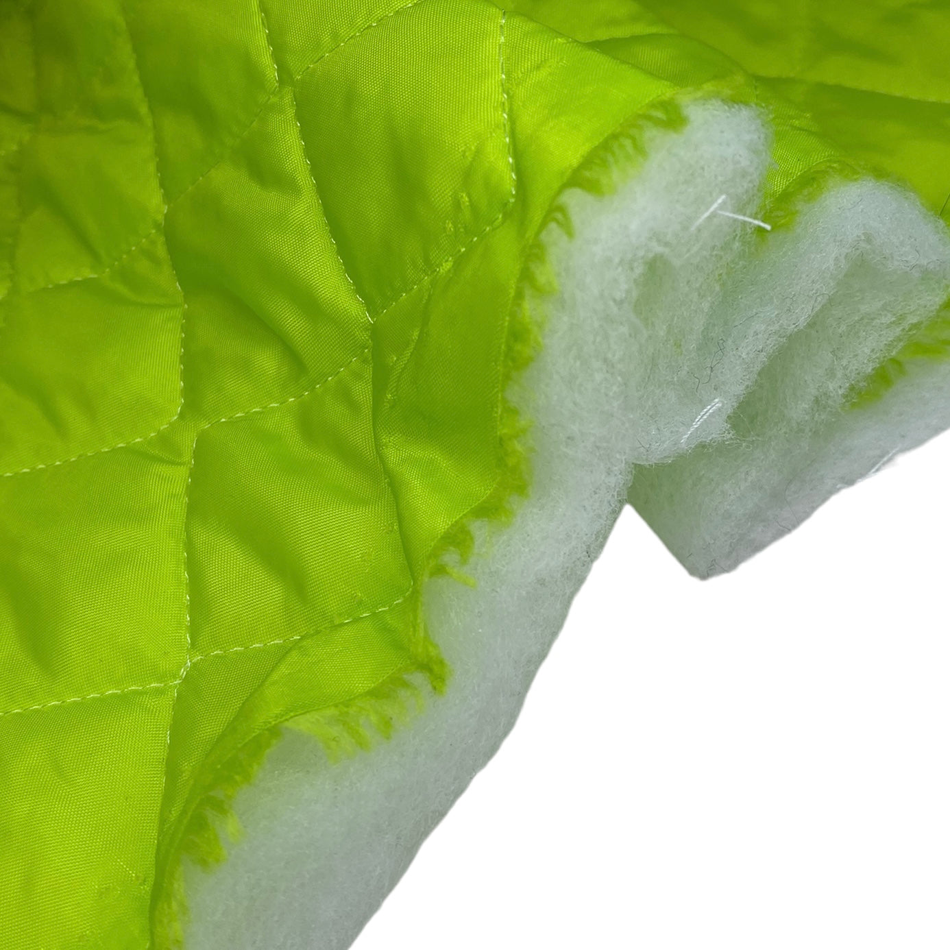 Quilted Nylon - Square - Neon Yellow