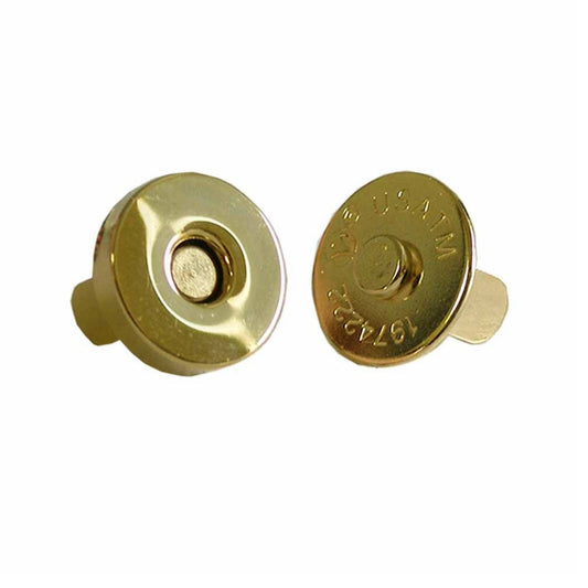 No-Sew Magnetic Closure - 18mm - Gold - 1 set