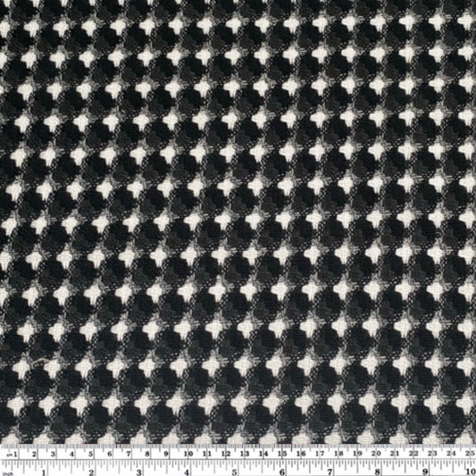 Wool Coating - Black/White/Grey