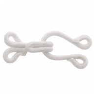 Covered Hooks & Eyes - Beige - 4cm - 2 Sets