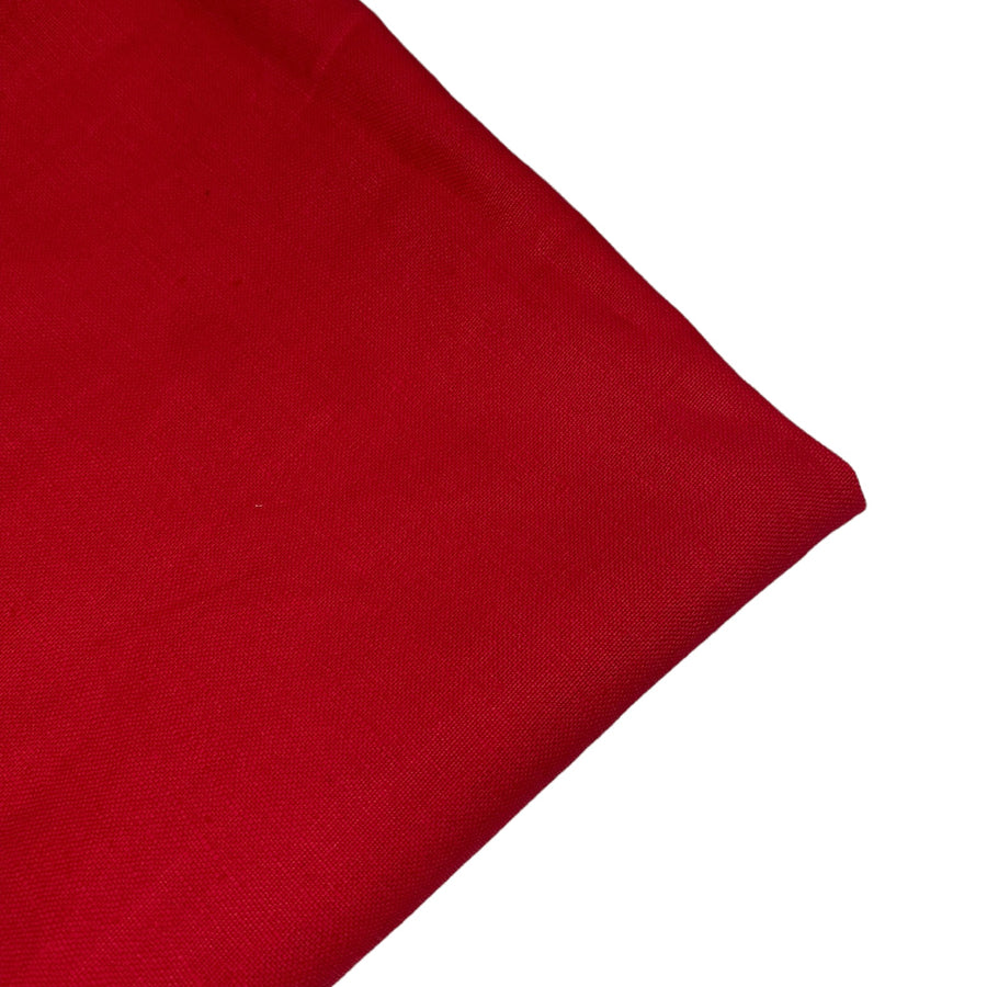 Cotton/Linen Blend - 52” - Red