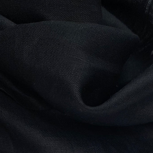 Medium Weight Linen - 54” - Black