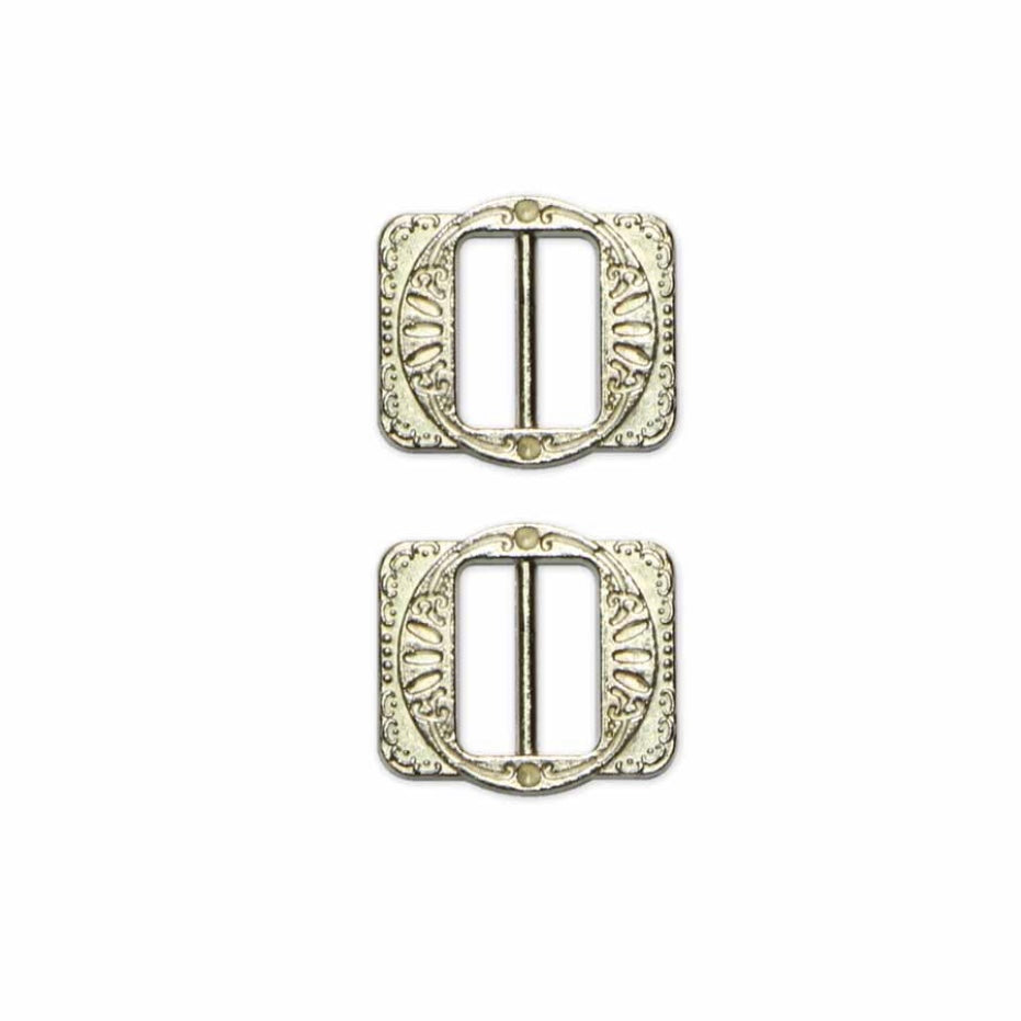 Vest Buckles - 12mm (1/2″) - Silver - 2 pcs