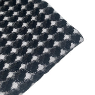 Woven Wool Coating - Black/White/Grey