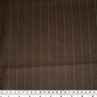 Striped Wool Twill - Brown