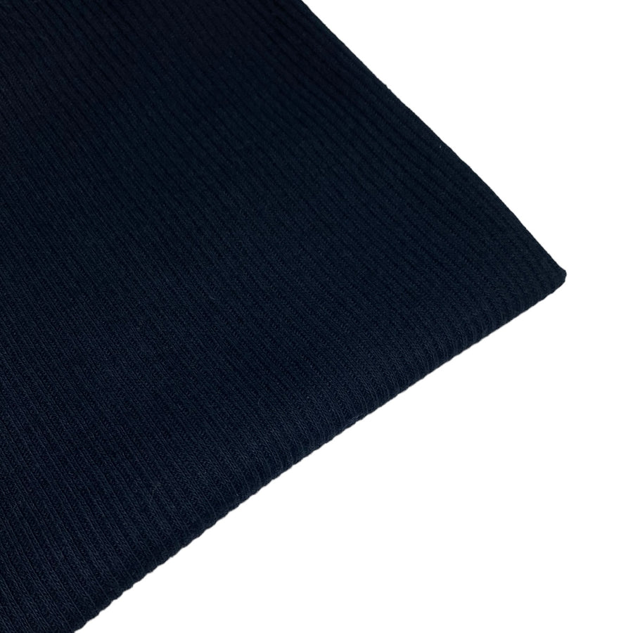 Cotton Tubular Rib Knit - Remnant - Navy