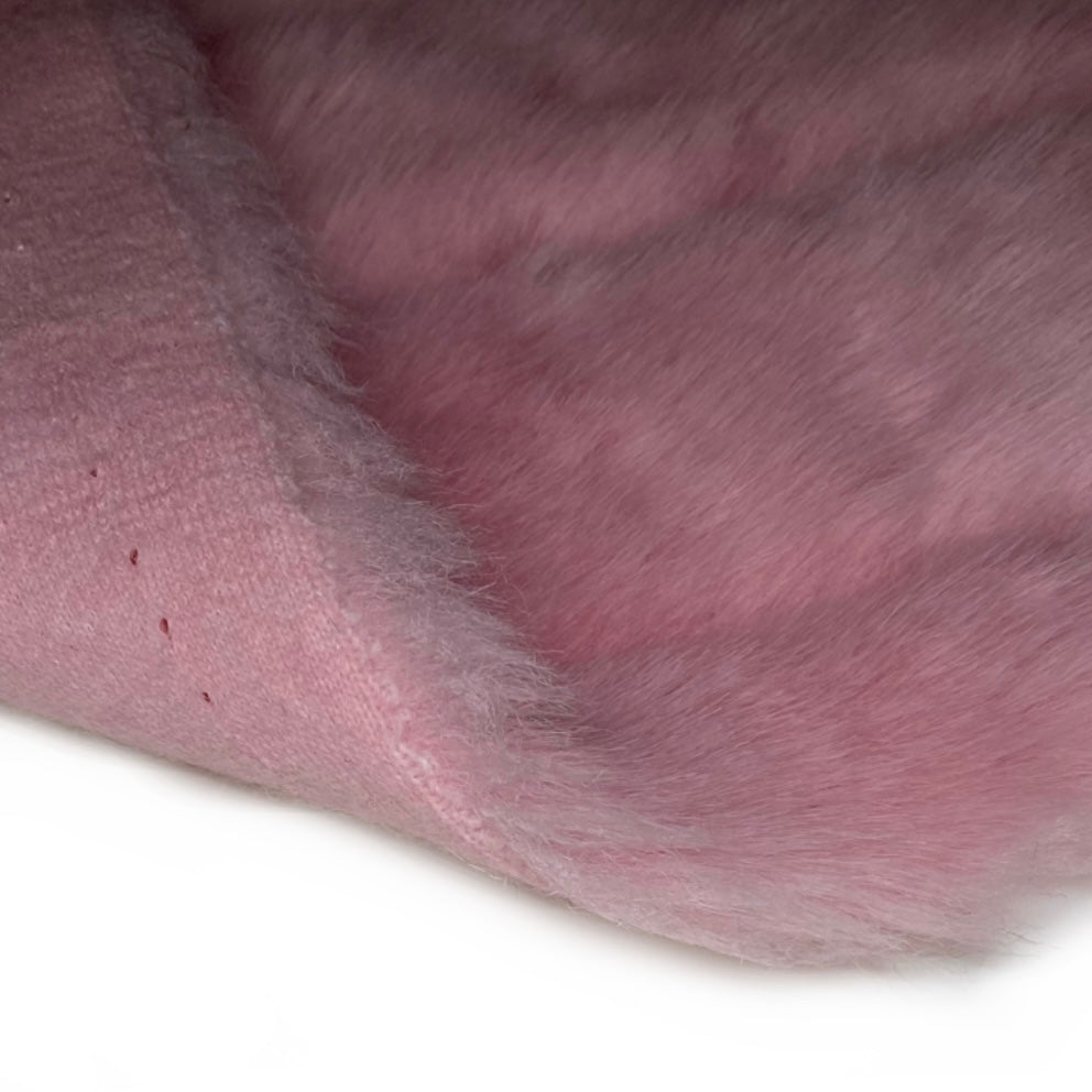 Luxe Striped Faux Fur - Pink