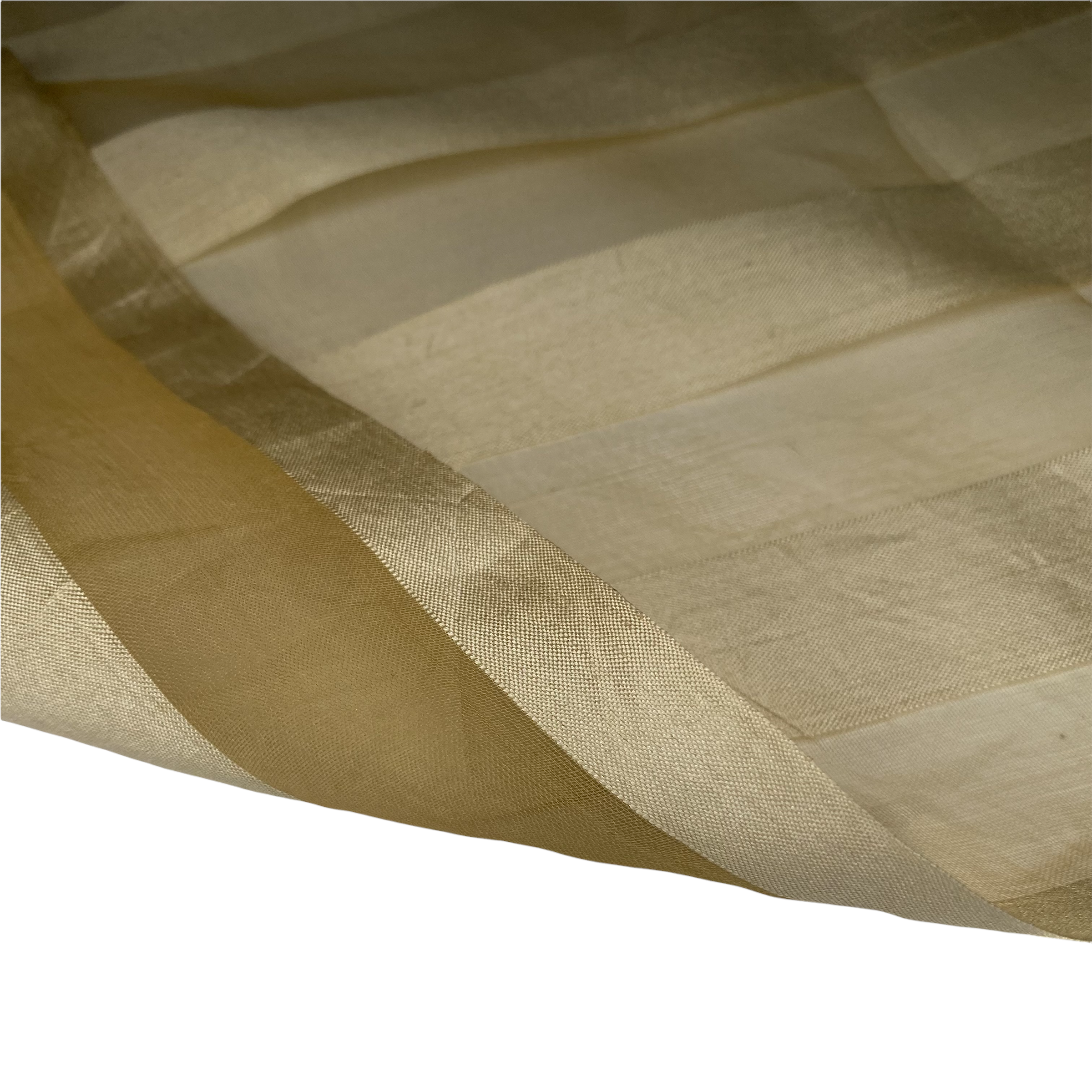 Striped Silk Organza - Gold