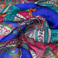 Paisley Silk Chiffon - 54” - Blue/Pink
