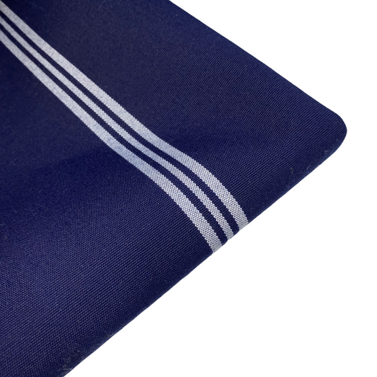 Sunbrella Striped Woven Upholstery - 48” - Navy/White