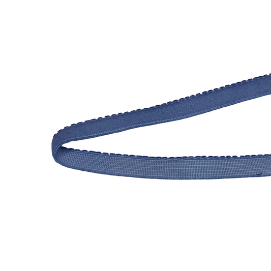 Picot Edge Decorative Elastic - Soft Back - 10mm - By the Yard - Light Blue