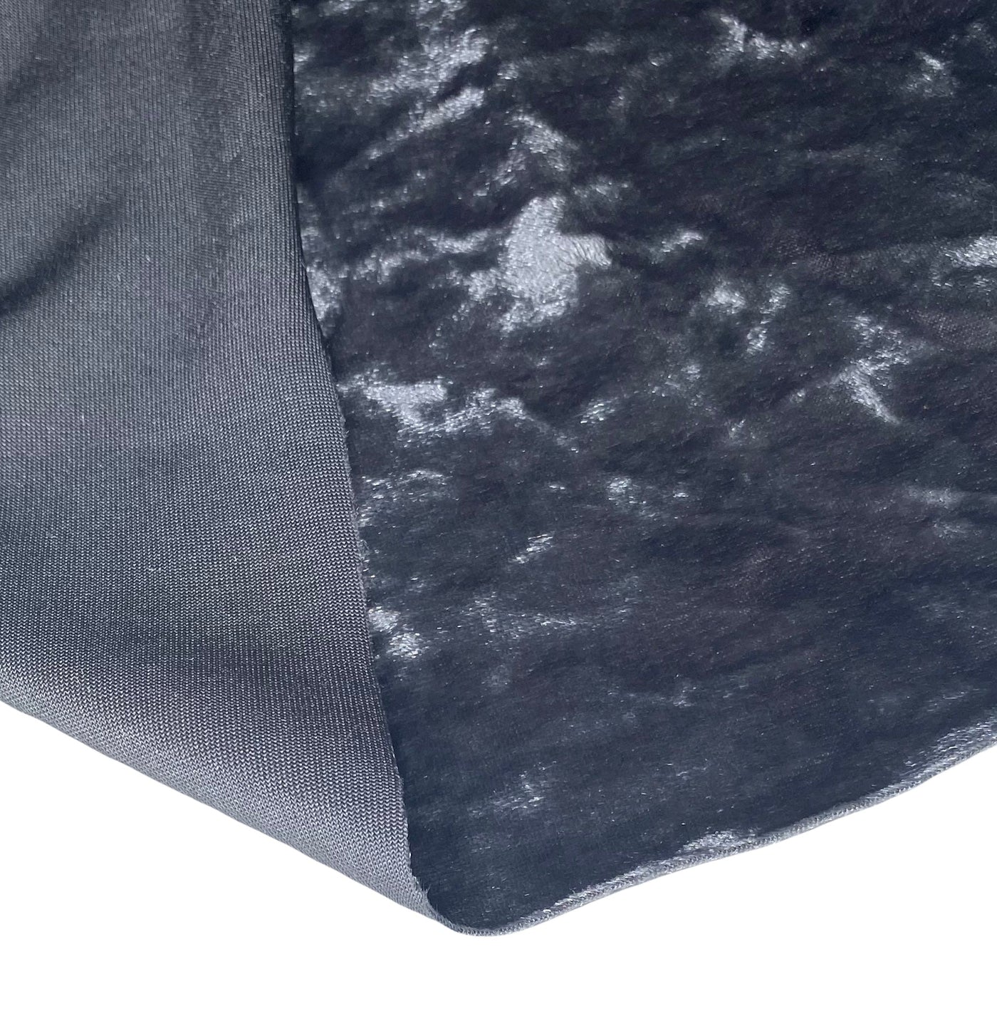 Crushed Stretch Velvet - Silver