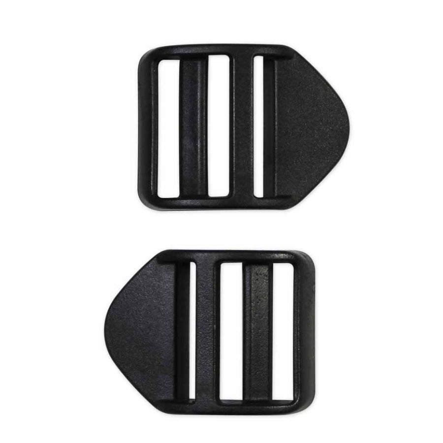 Plastic Ladderlock Buckle - 32mm (1 1/4″) - Black - 2 pcs