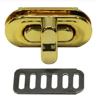 Oval Turn Clasp - 35mm - Gold